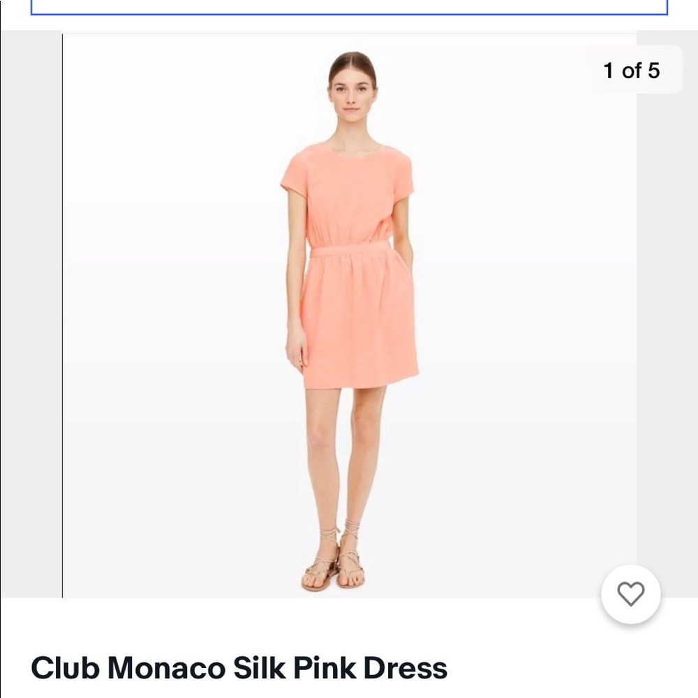 Pink silk club Monaco dress